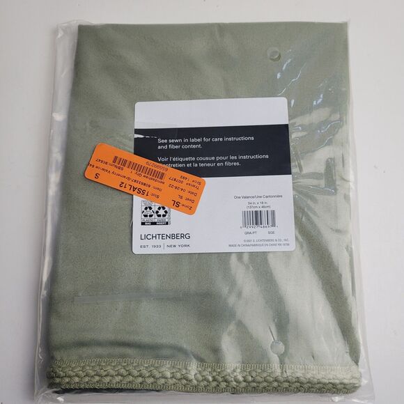 Lichtenberg Other - NEW Lichtenberg One Valance Sage Color 54in W x  18in #CT3